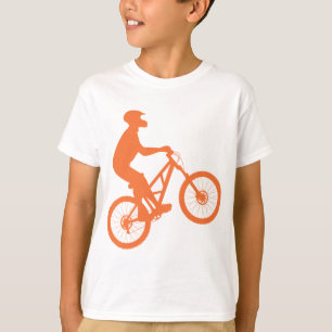 Camiseta Silhueta do motociclista da montanha