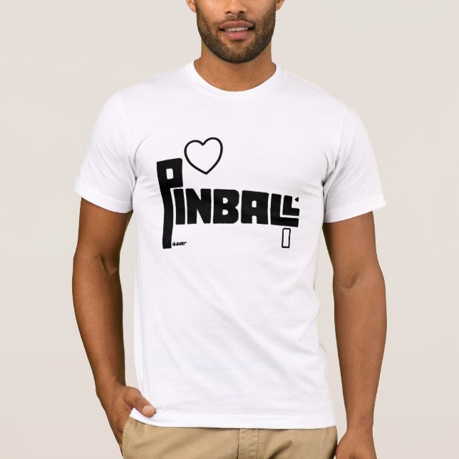 CAMISETA SILHUETA DO PINBALL (Frente)