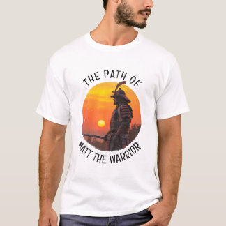 Camiseta Silhueta do Samurai do Sol Personalizada