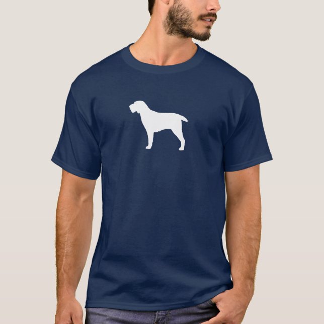Camiseta Silhueta do Spinone Italiano (Frente)