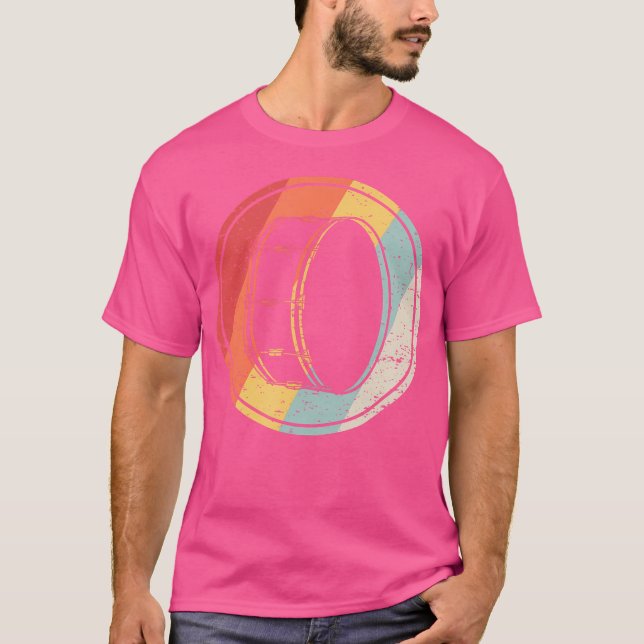 Camiseta Silhueta do tambor de latas retrorreflector da Vin (Frente)