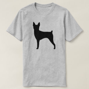 Camiseta Silhueta do Toy Fox Terrier
