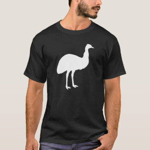 Camiseta Silhueta Emu Preta e Branca