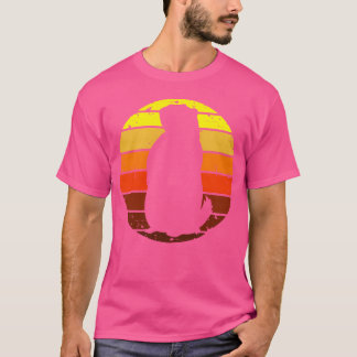 Camiseta Silhueta Estilo Pôr do Sol do Dia da Marmota 60s 7