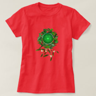 Camiseta Silhueta Impressa de Pata do Lobo Branco