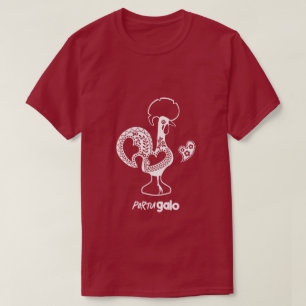Camiseta Silhueta Moderna do Galo Português
