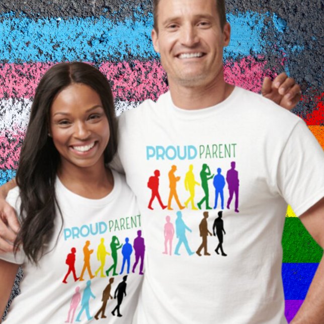 Camiseta Silhueta Orgulho gay LGBTQIA+BIPOC Orgulhosa (Criador carregado)