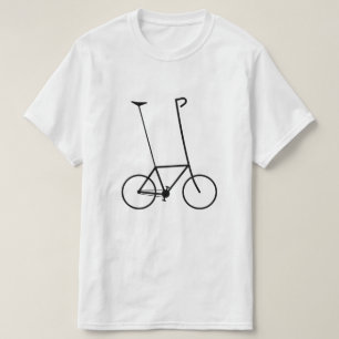 Camiseta Silhueta parva da bicicleta: Seat alto & guiador