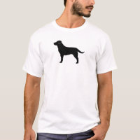 Silhueta preta da raça do cão de labrador