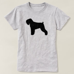 Camiseta Silhueta preta de Terrier do russo