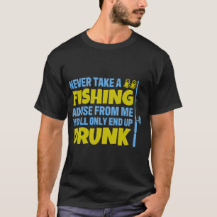 Camiseta Silhueta preta de um pescador contra o fundo
