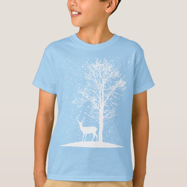 Camiseta Silhueta Serena de Inverno (Frente)