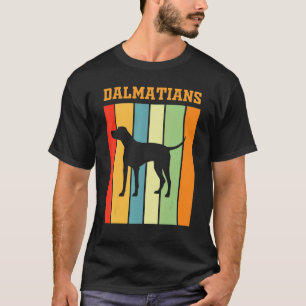 Camiseta Silhueta Sombra Dalmatiana Em Colores Retrovisores