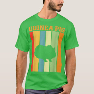 Camiseta silhueta-sombra de cobaia em cores retrorais