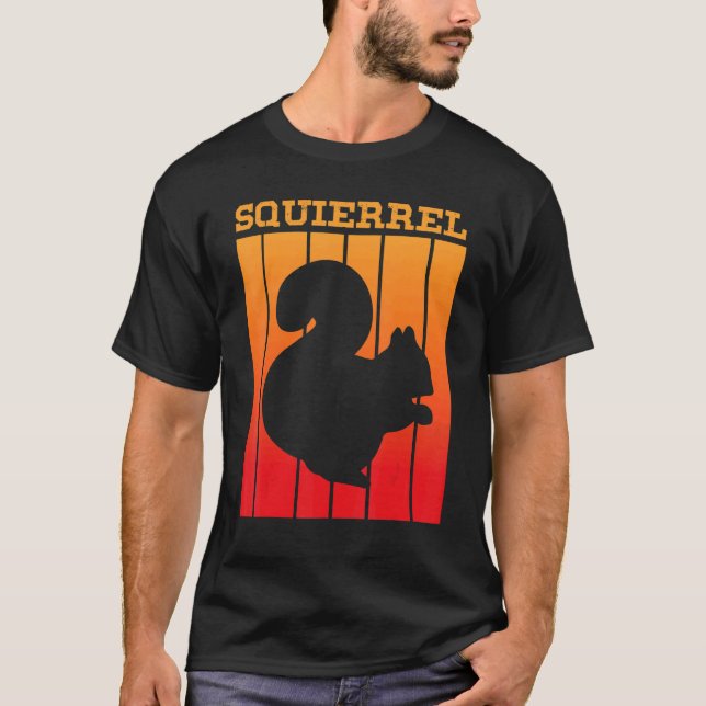 Camiseta Silhueta Sombra De Esquilo No Sunset (Frente)