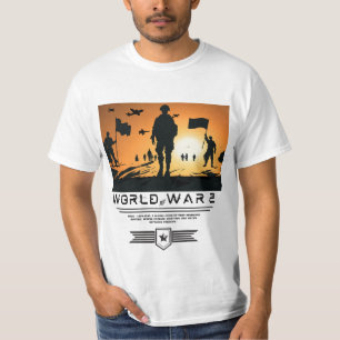 Camiseta "Silhueta Sunset Militar Patriótica T-Shirt