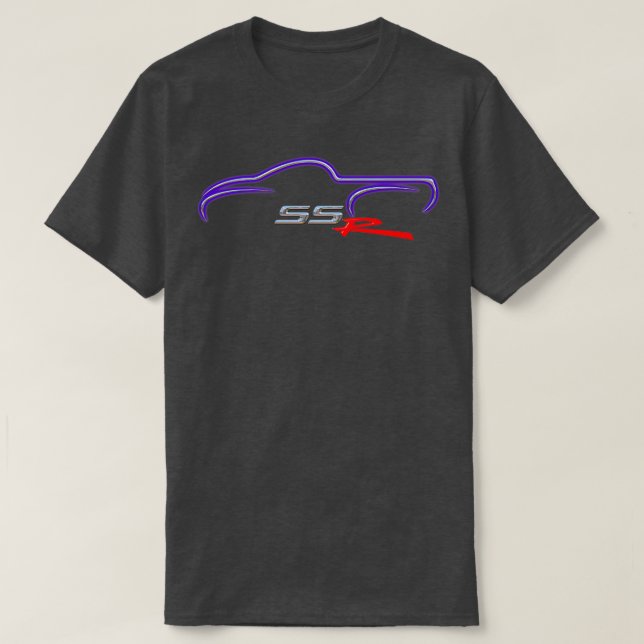 Camiseta Silhueta Ultra Violeta Chevy SSR (Frente do Design)
