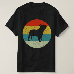 Camiseta silhueta vintage retro terrer francês 70s