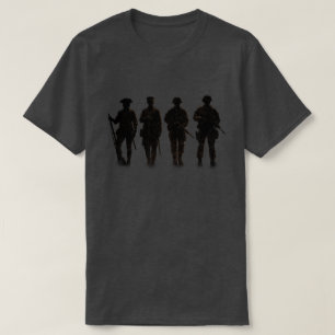 Camiseta Silhuetas Através da História Patriótica