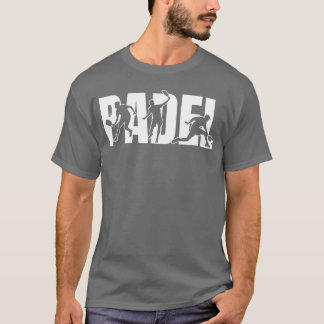 Camiseta Silhuetas de ação esportiva de Padel menina