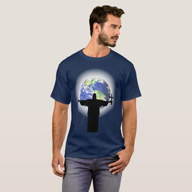 Camiseta Silhuette com cruz (Frente Completa)