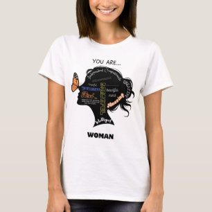 Camiseta Silhuette de mulher branca e negra minimalista