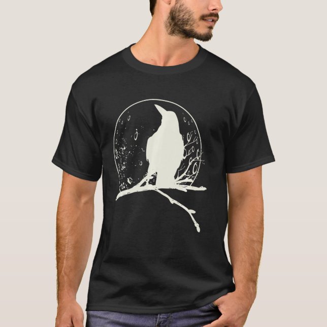 Camiseta Silhuette Gift design para Crow Raven F (Frente)