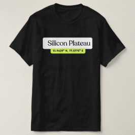 Camiseta Silicon Plateau Bengaluru Coordinates T-Shirt 