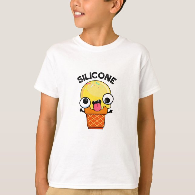 Camiseta Silicone Funny Sorvete Cone Pun (Frente)