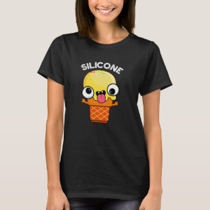 Camiseta Silicone Funny Sorvete Cone Pun Dark BG