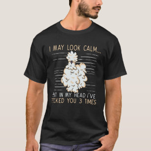 Camiseta Silkie Chicken Farmer Louco Chinês Silky