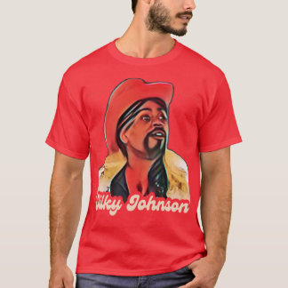 Camiseta Silky Johnson Vintage - Arte original do ventilado