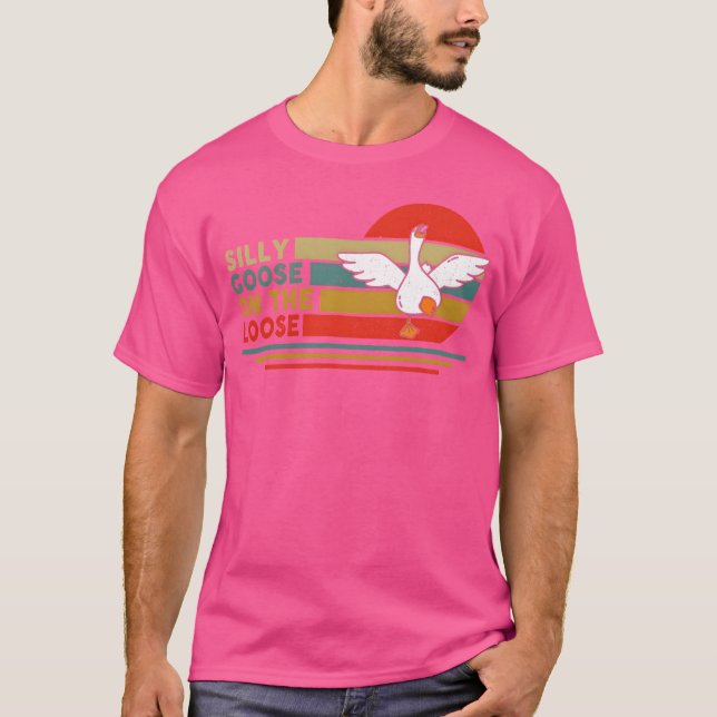 Camiseta Silly Goose Onhe Loose Funny Silly Honk Goose vint (Frente)