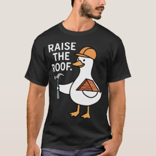 Camiseta Silly Goose Roofer Empreiteiro de Telhados e Manut