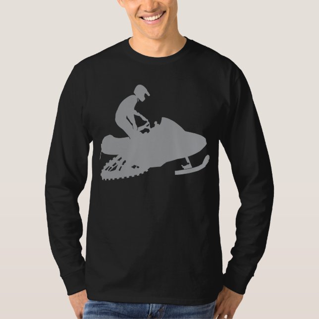 Camiseta Silver Cinza Snowmobiler (Frente)