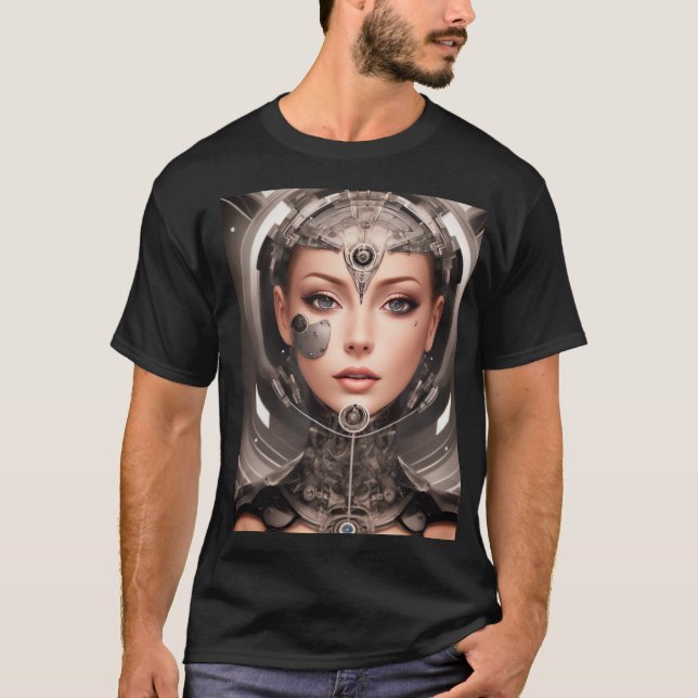 CAMISETA SILVER CYBORG (Frente)