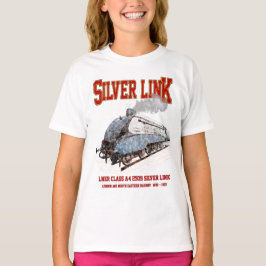 Camiseta Silver Link - LNER Class A4 2509 Steam Train Loco
