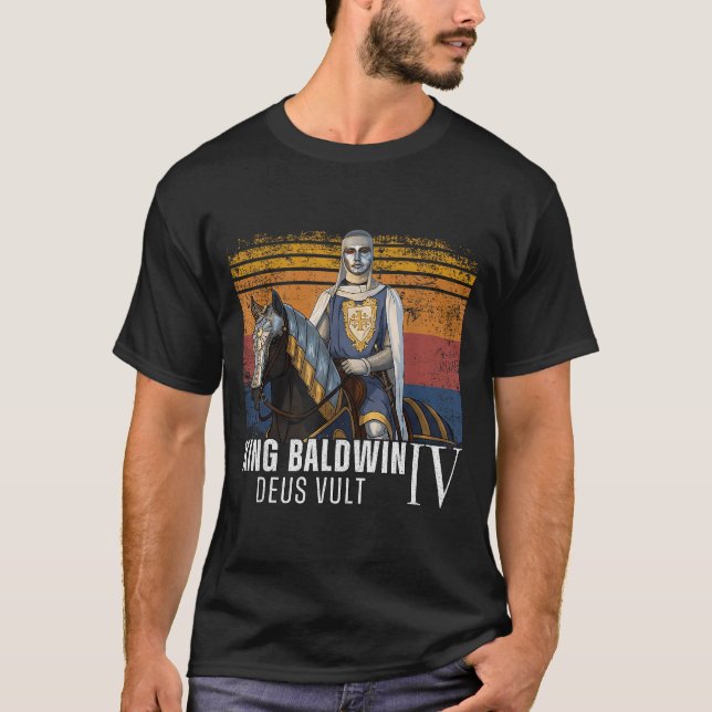 Camiseta Silver Mask King Baldwin Iv Golden Mask Medieval A (Frente)