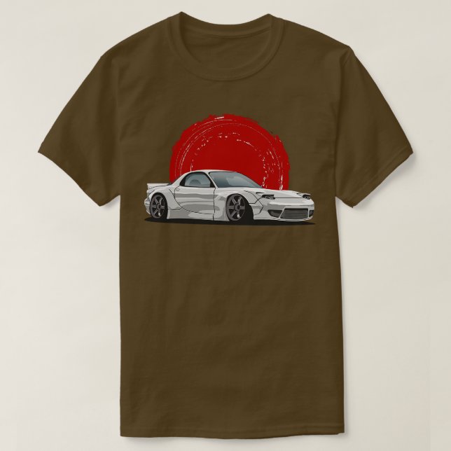 Camiseta Silver Mazda RX7 fd (Frente do Design)