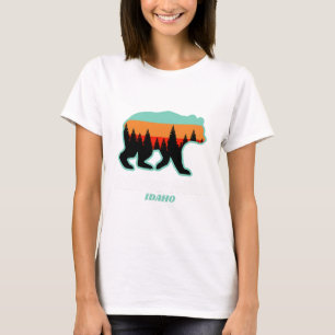 Camiseta Silver Mountain Idaho - Urso de Snowboard