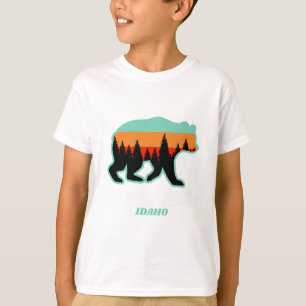 Camiseta Silver Mountain Idaho - Urso de Snowboard