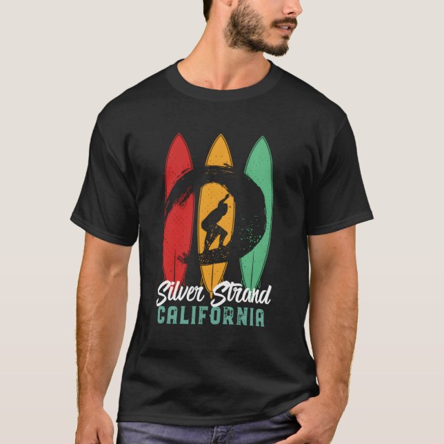 Camiseta Silver Strand California Vintage Summer Be (Frente)