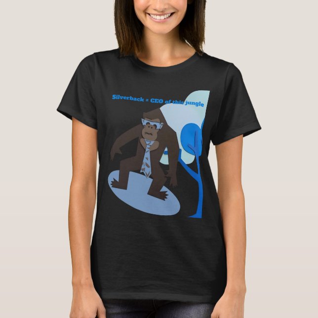 Camiseta Silverback = CEO desta selva (Frente)