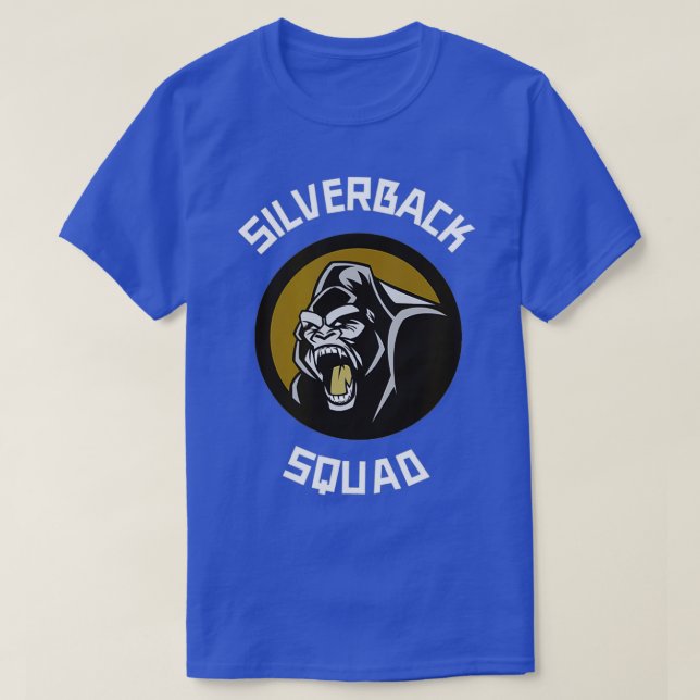 Camiseta Silverback Gorilla Monkey Squad (Frente do Design)
