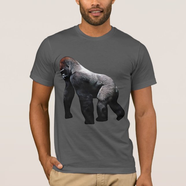 Camiseta Silverback Gorilla Zoo Animal Primate (Frente)
