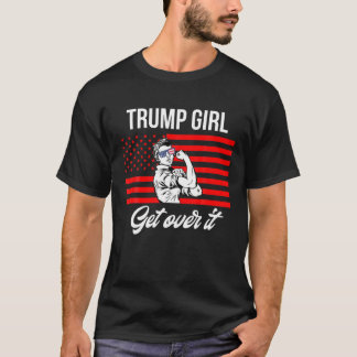 Camiseta Sim, a garota Trump superou a bandeira americana 2