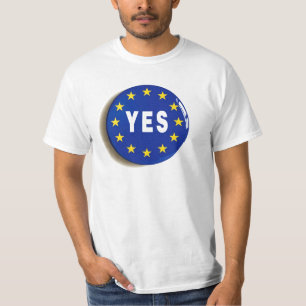 Camiseta Sim à UE - estada na União Europeia