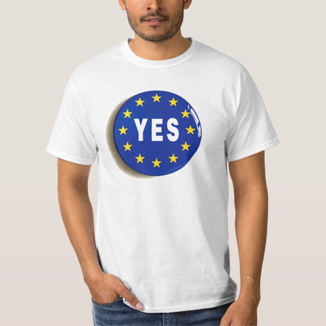 Camiseta Sim à UE - estada na União Europeia (Frente)