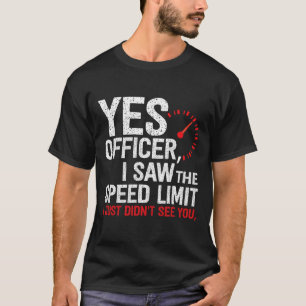 Camiseta Sim Agente De Velocidade - Para Entusiastas De Car