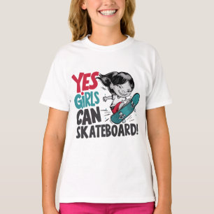 Camiseta Sim, as garotas podem andar de skate